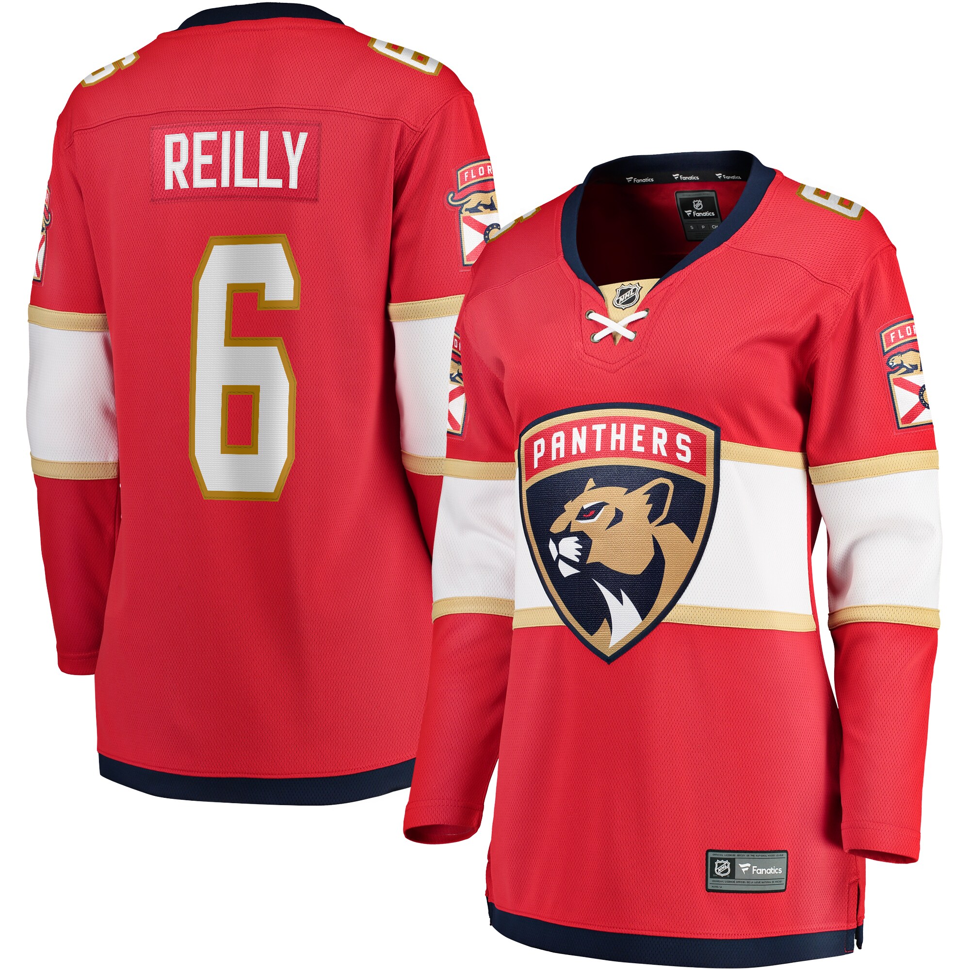 Women's Florida Panthers Mike Reilly Red Home Breakaway Player Jersey