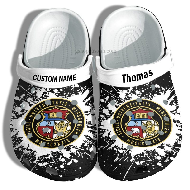 University Of Missouri Graduation Gifts Croc Shoes Customize- Admission Gift Shoes