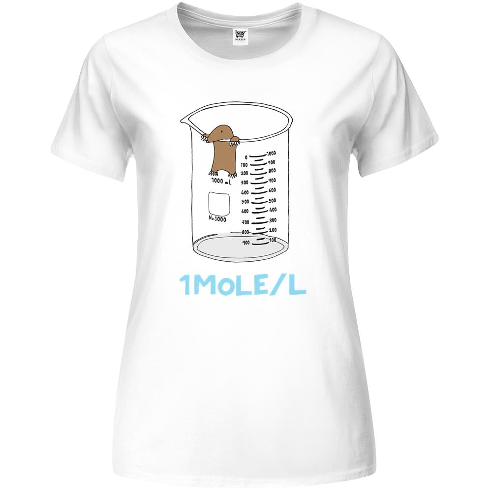 Chemistry 1 Mole Per Litre For Mole Or Avogadro’S Day Premium Womens T Shirts