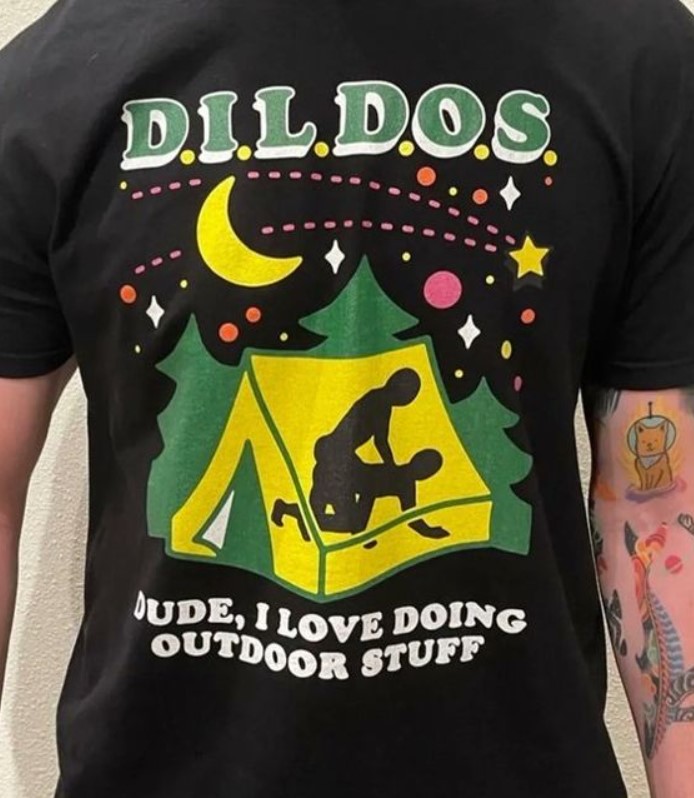 Dildos Dude I Love Doing Outdoor Stuff Tee Shirt Outfit