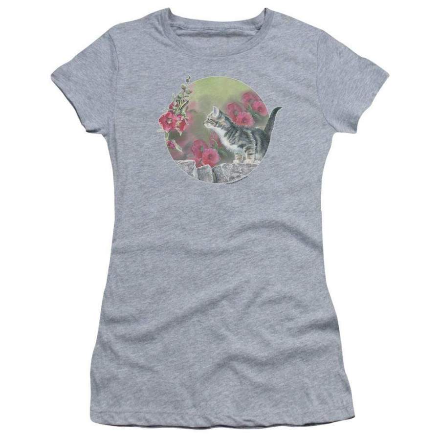 Wild Wings Kitten Flowers Juniors T-Shirt