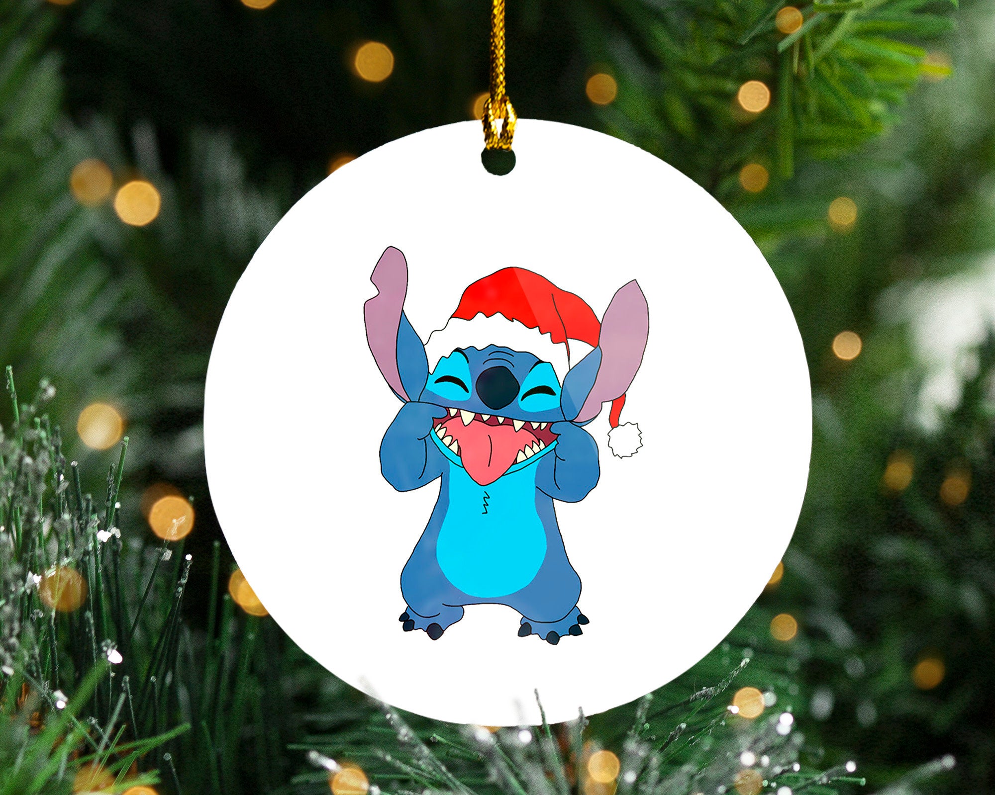 Stitch Christmas Ornament