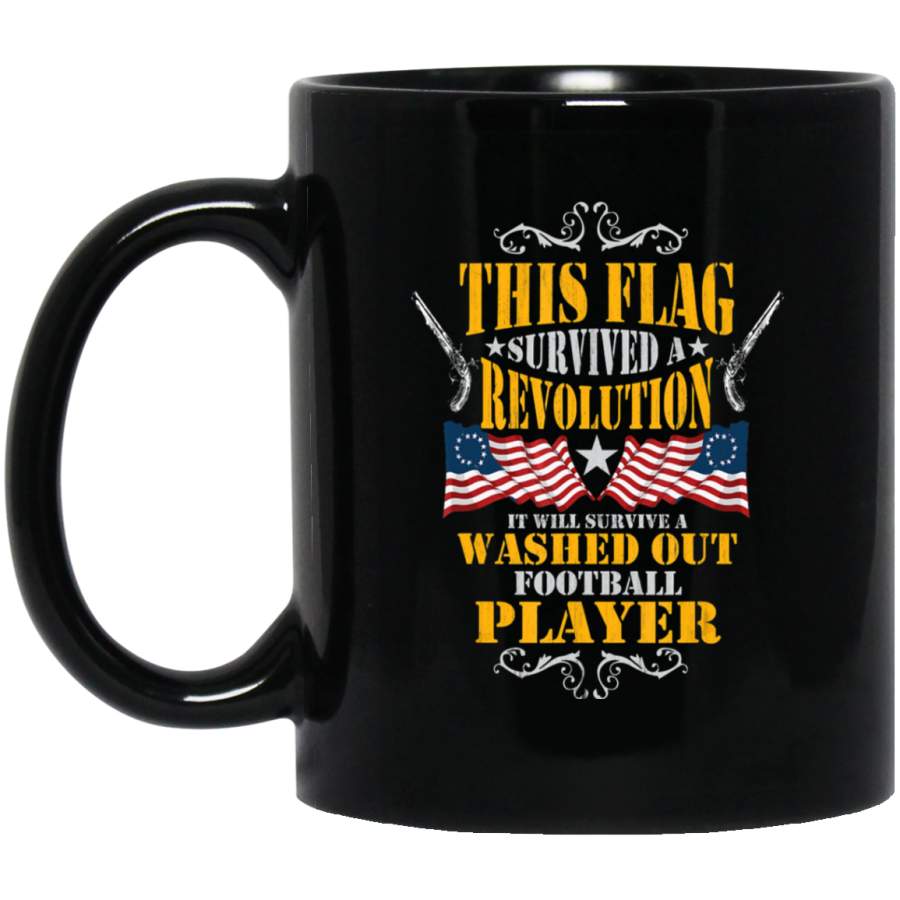 Vintage Betsy Ross American Flag Coffee Mug