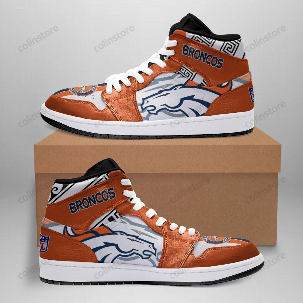 Denver Broncos Air Jordan 1 Sport Custom Sneakers