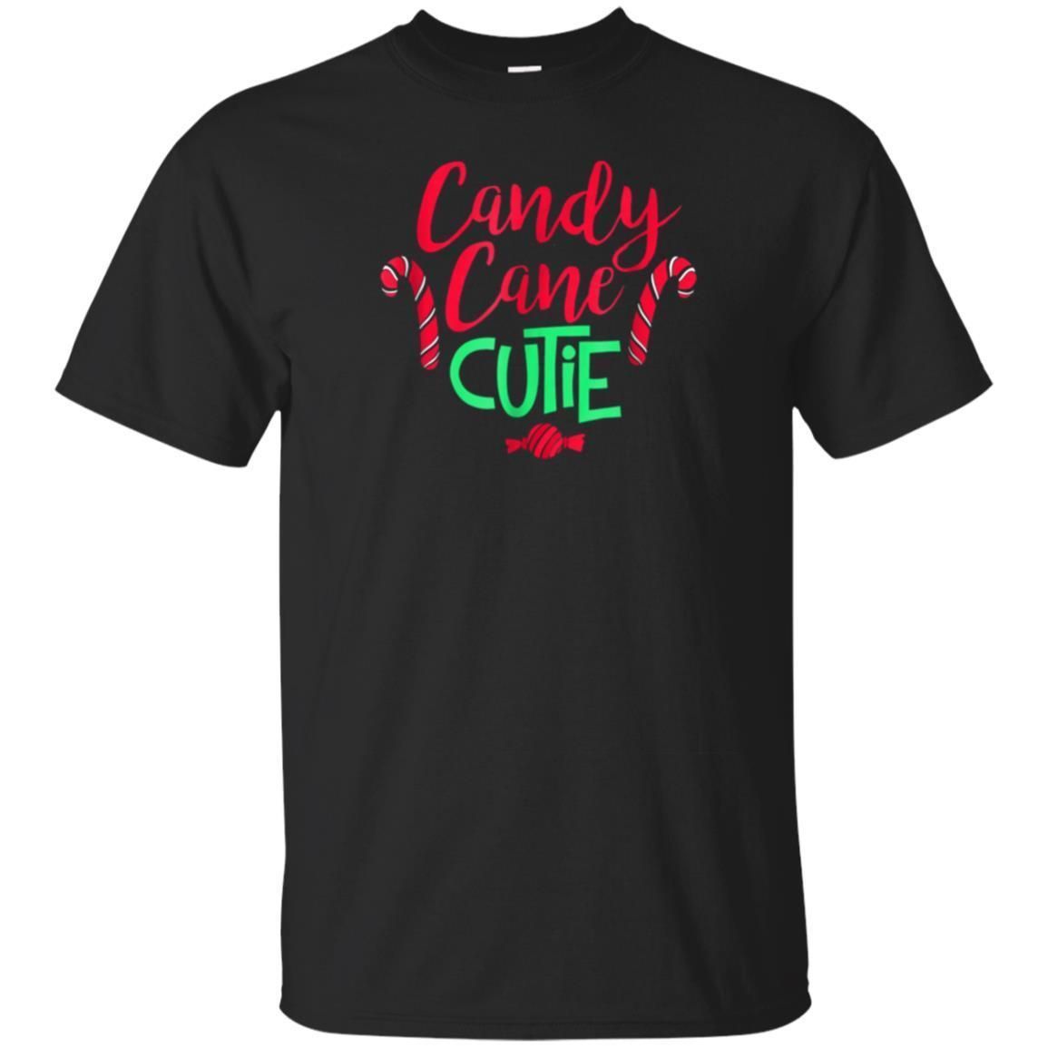 Check out this awesome Christmas T-Shirt Girls CANDY CANE CUTIE Tee Holiday Gift