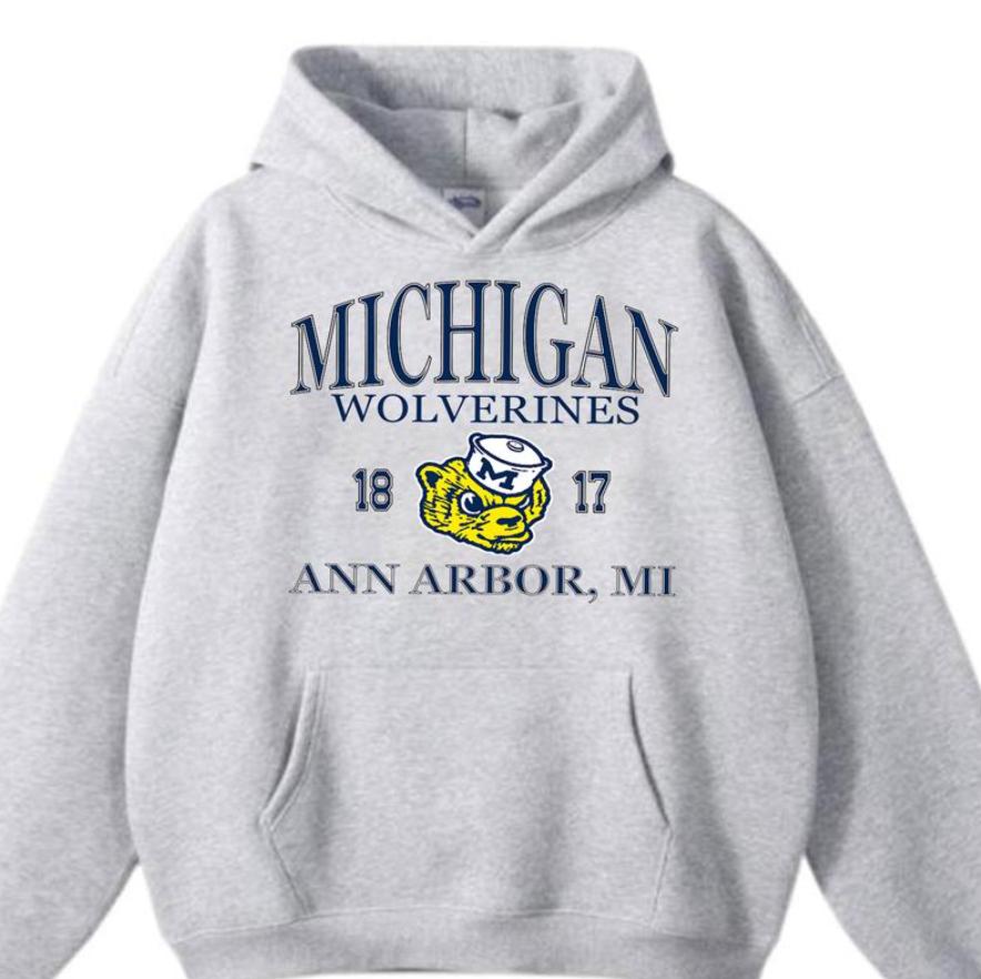 Vintage NCAA Michigan Wolverines Sports Team Shirt – Sweatshirt – Hoodie, Graphic NCAA Sport Team Tee, Gift for Fan Football, Shirt For Men And Women
