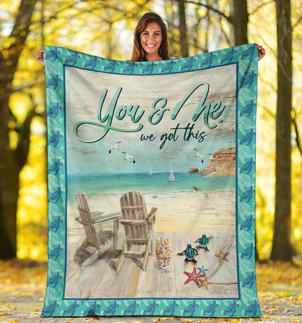 Turtle – Blue Turtles You And Me – Blanket