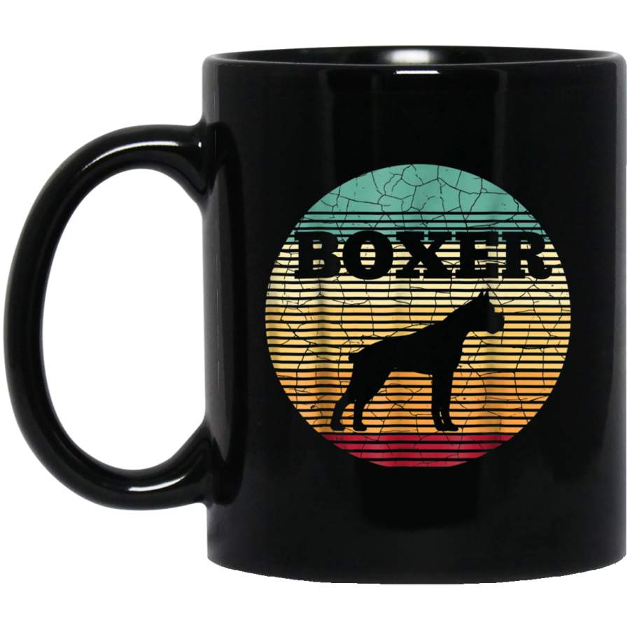 Boxer Mom Retro Vintage Mug  Boxer Dad Boxer Dog Gifts