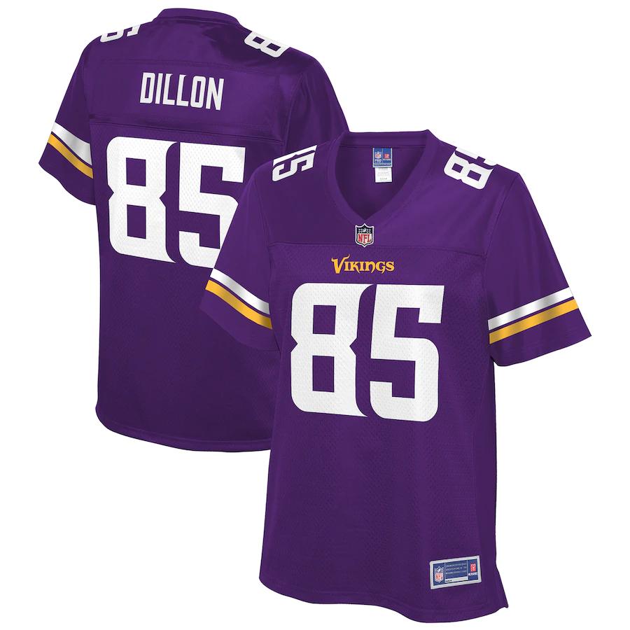 Brandon Dillon Minnesota Vikings NFL Pro Line Womens Player Jersey – Purple