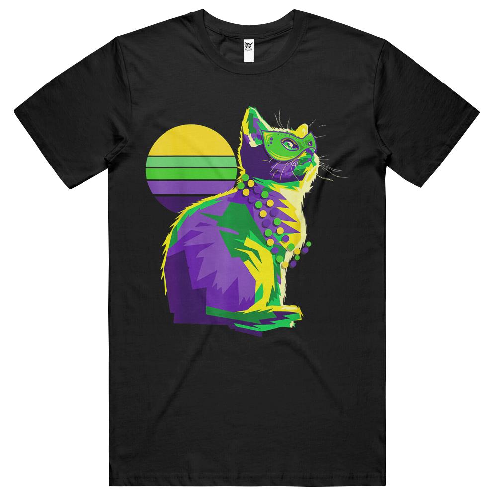 Cute Mardi Gras Kitten New Orleans Cat Owner T Shirts