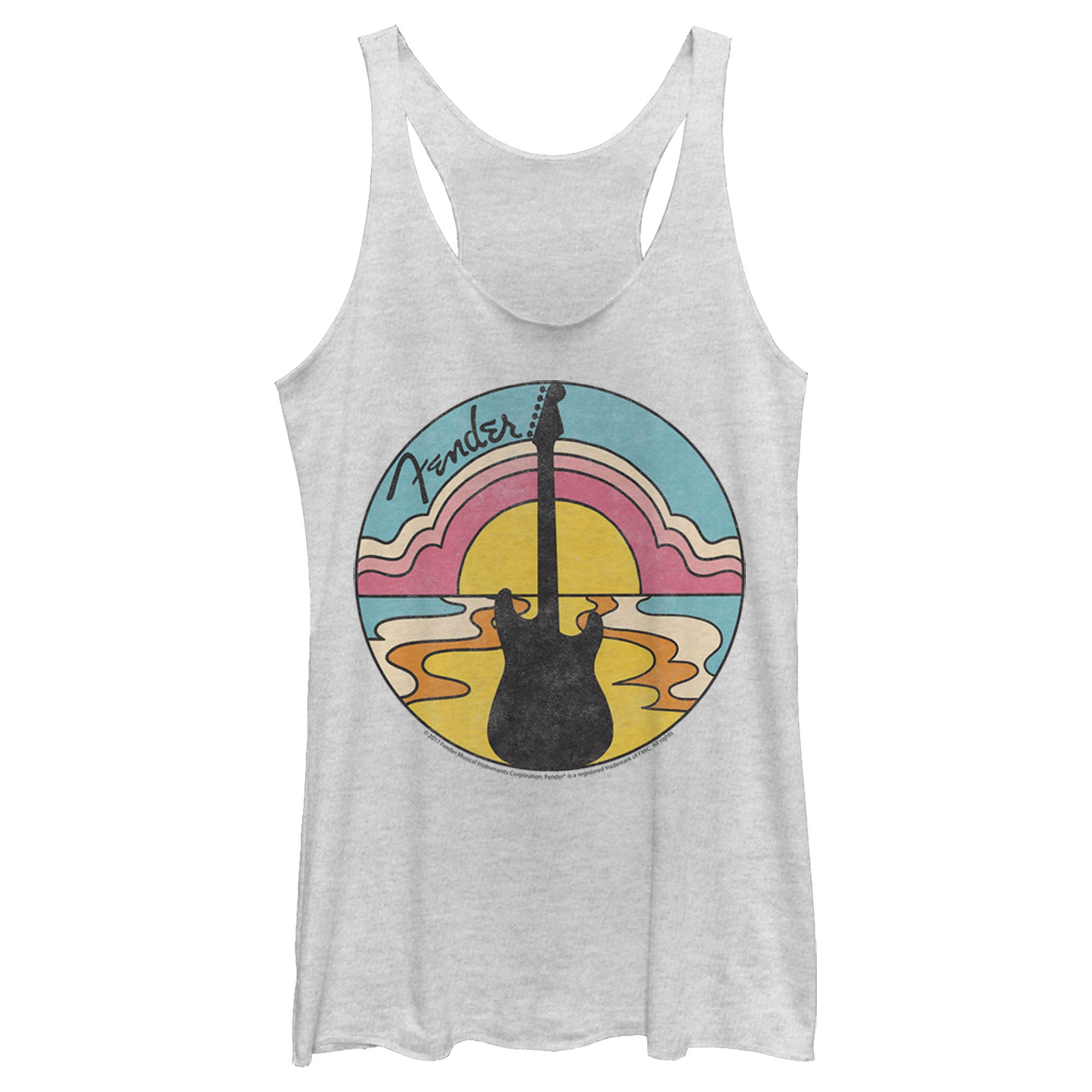 Women’S Fender 70S Guitar Silhouette Racerback Tank Top