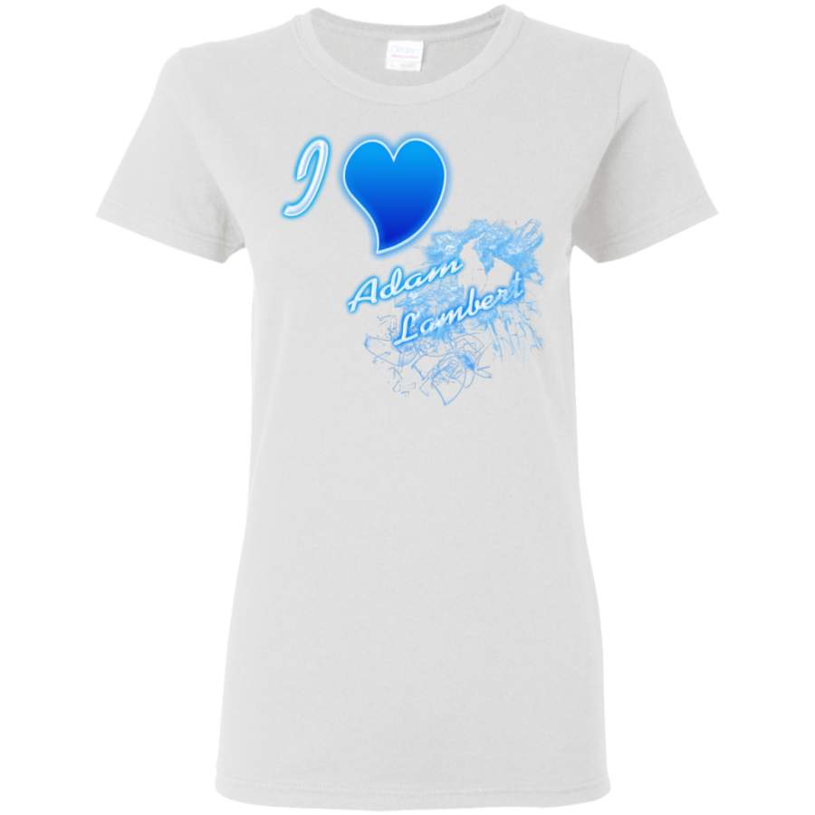 AGR American Idol I love Adam Lambert Womens T-Shirt