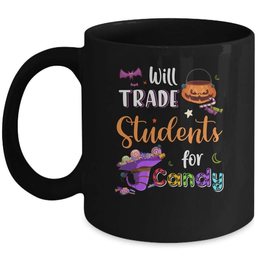 Will Trade Students For Candy Halloween Costume Teacher Gift Mug