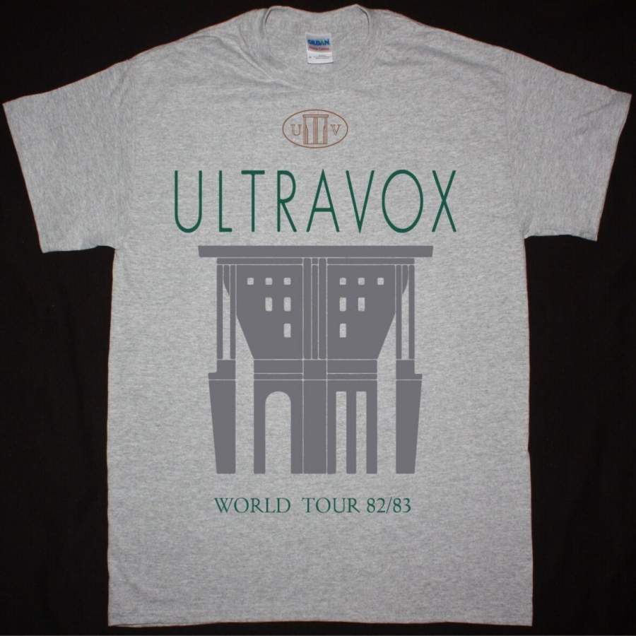 Ultravox World Tour 82-83 Sports Grey T Shirt