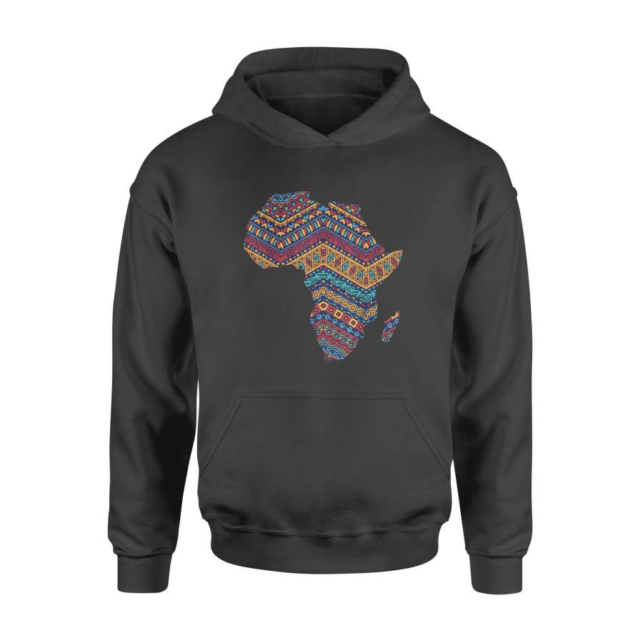 Africa Flag Kente Cloth Black Pride African American Gift T Shirt – Standard Hoodie