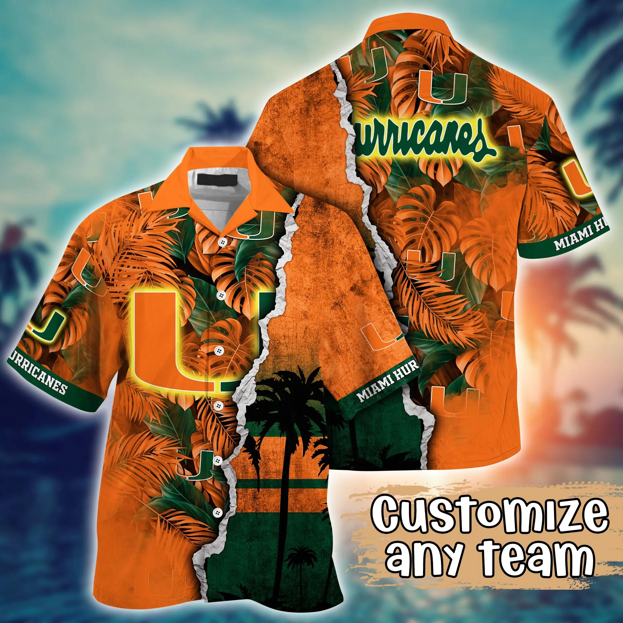 Miami Hurricanes NCCA Hawaiian Shirt Custom Warmth Aloha Shirt