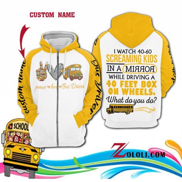 I Watch 40-60 Screaming Kids While Driving A 400 Feet Box On Wheels Hoodie 3D Ttm