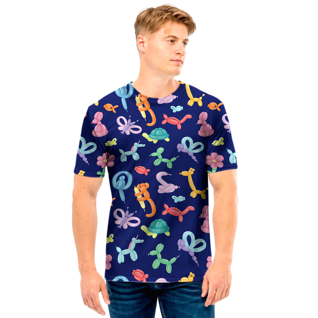 Animal Balloon Pattern Print Men’S T-Shirt