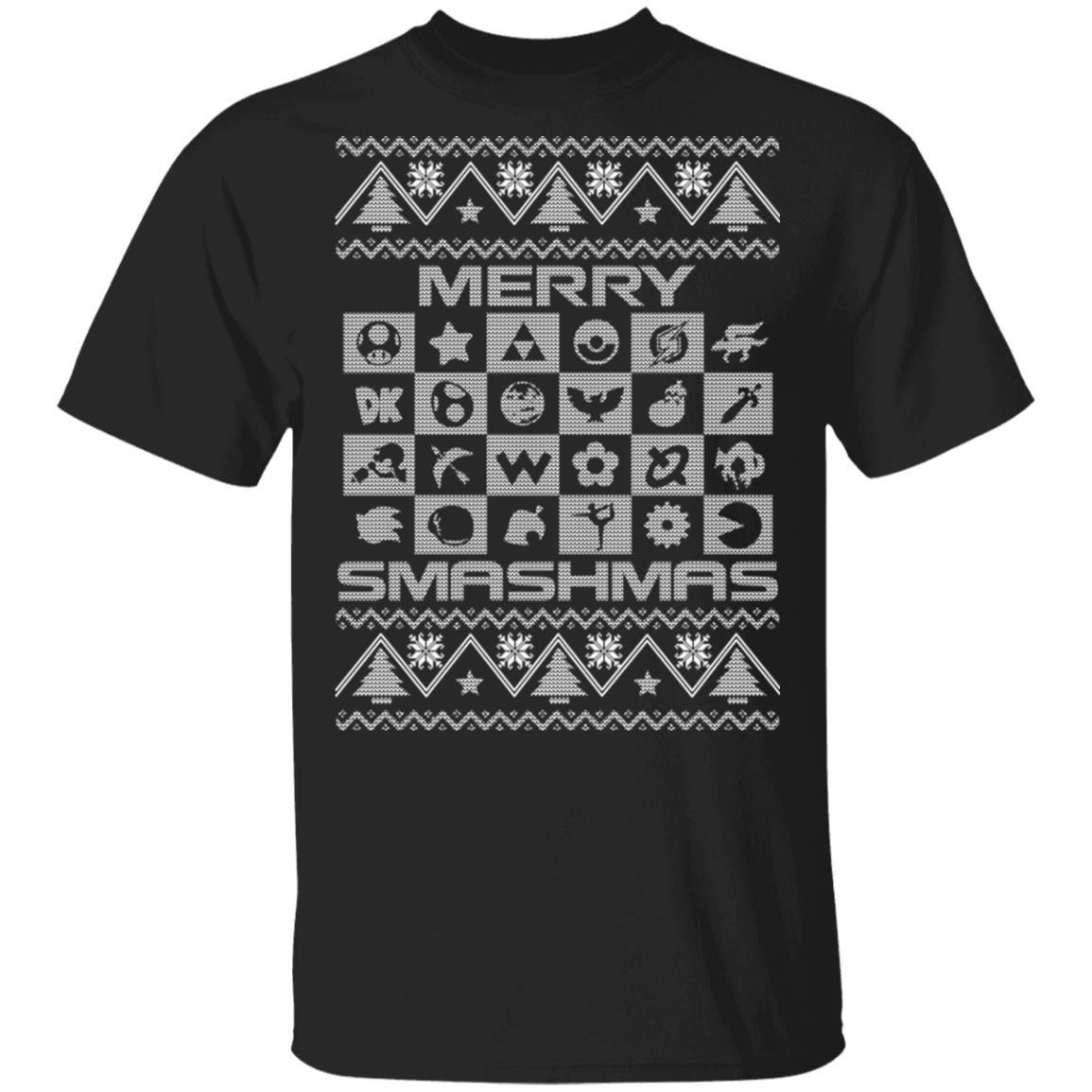 Super Smash Bros Logo Ugly Christmas Shirt