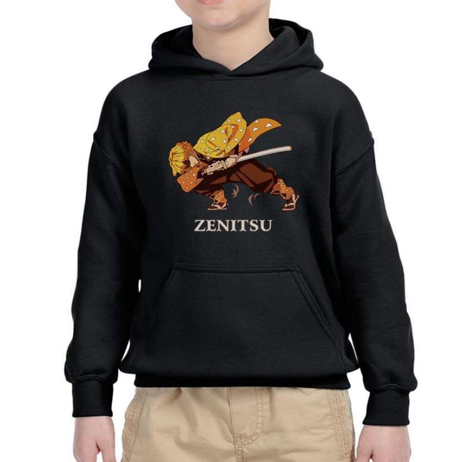 Zenitsu Agatsuma Kimetsu No Yaiba Kid / Youth Hoodie