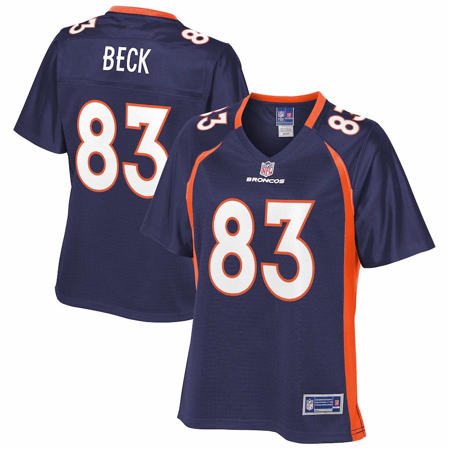 Andrew Beck Denver Broncos NFL Pro Line Womens Alternate Player Jersey – Navy