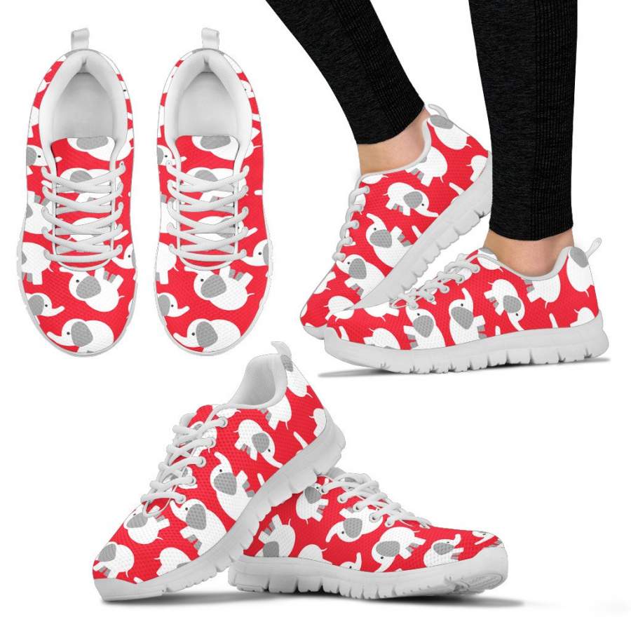 Elephant Shoes Cute Elephant Women’s Sneakers – Fit Fit Apparel