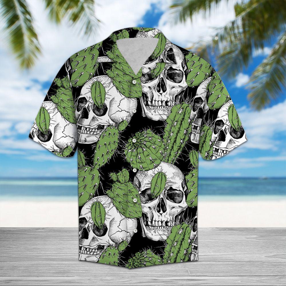 Skull And Cactus Hawaii Shirt For Hawaii Aloha Ha76516