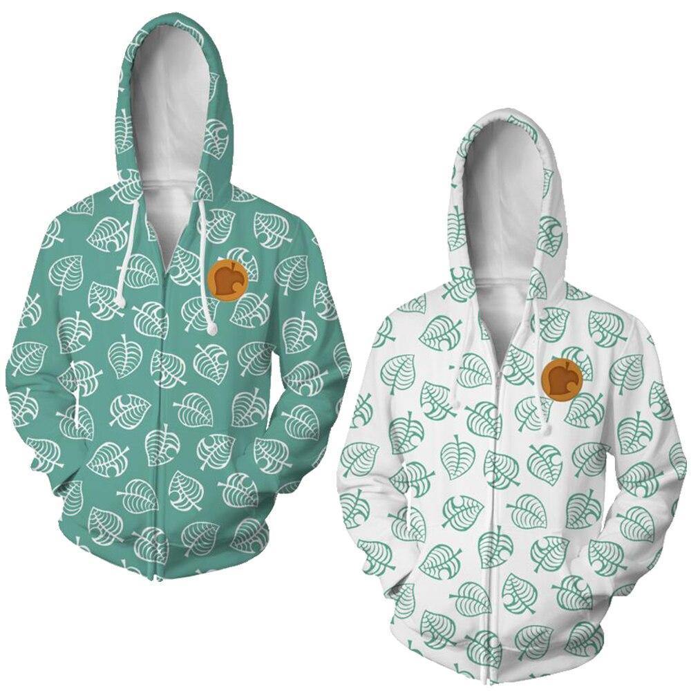 Animal Crossing Tom Nook Sweatshirts Top Long Sleeve Zipper Hoodies