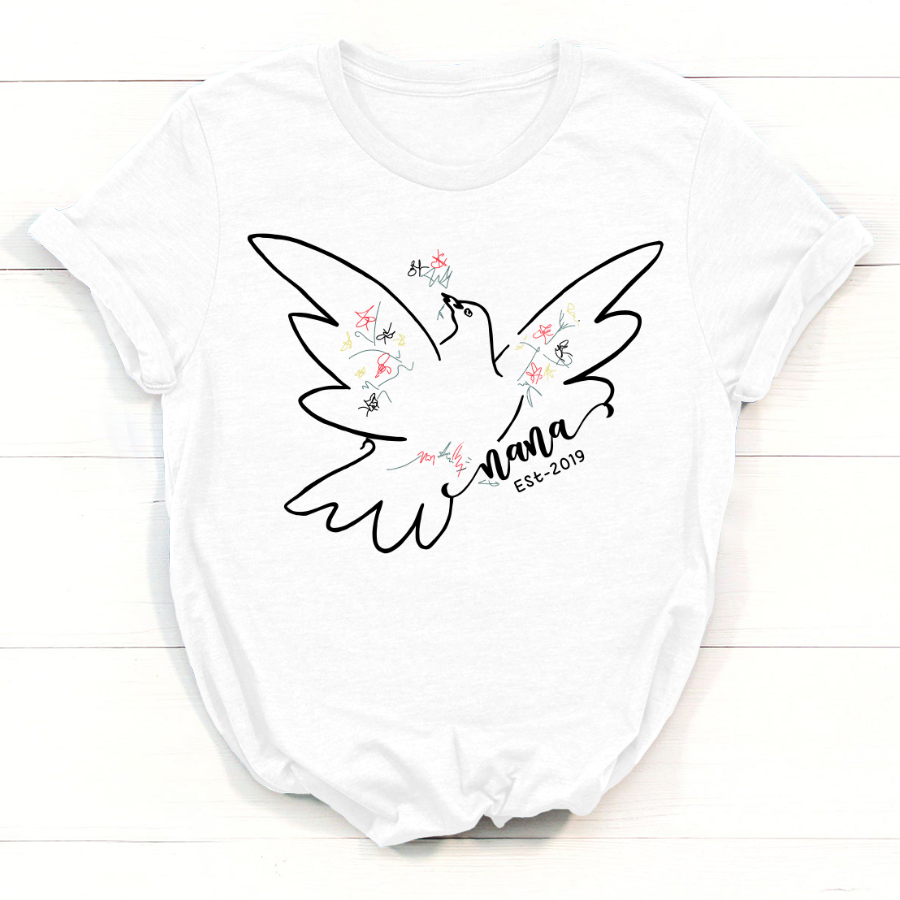 Dove Peace Grandma Nana Est T-Shirt