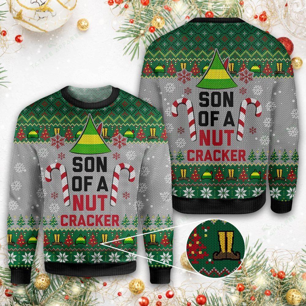 Son Of A Nut Cracker Ugly Christmas Sweater | For Men & Women | Adult | Us6168