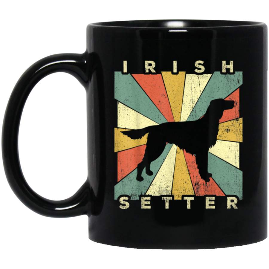 Irish Setter Dog Retro 70s Vintage Gift Mug