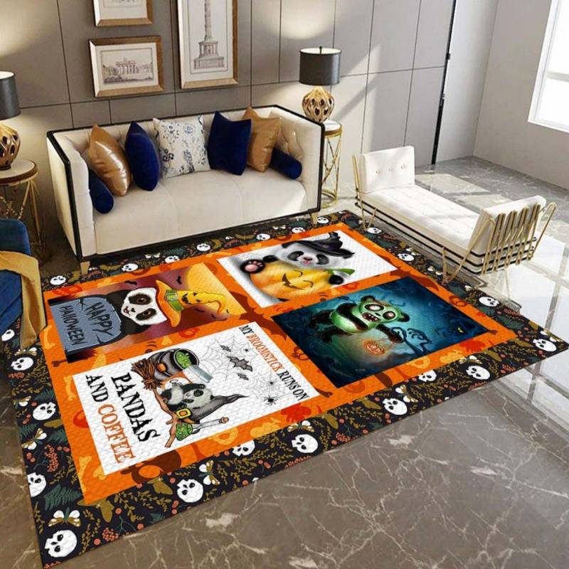 Panda Halloween Party D3108 Rectangle Rug