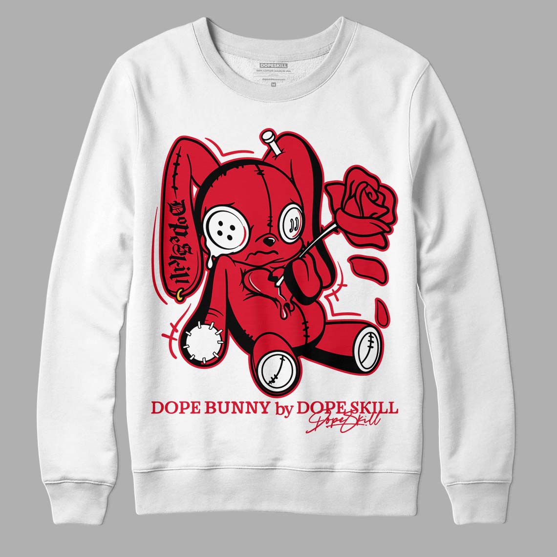 Lost & Found 1S Dopeskill Sweatshirt Dope Bunny Graphic