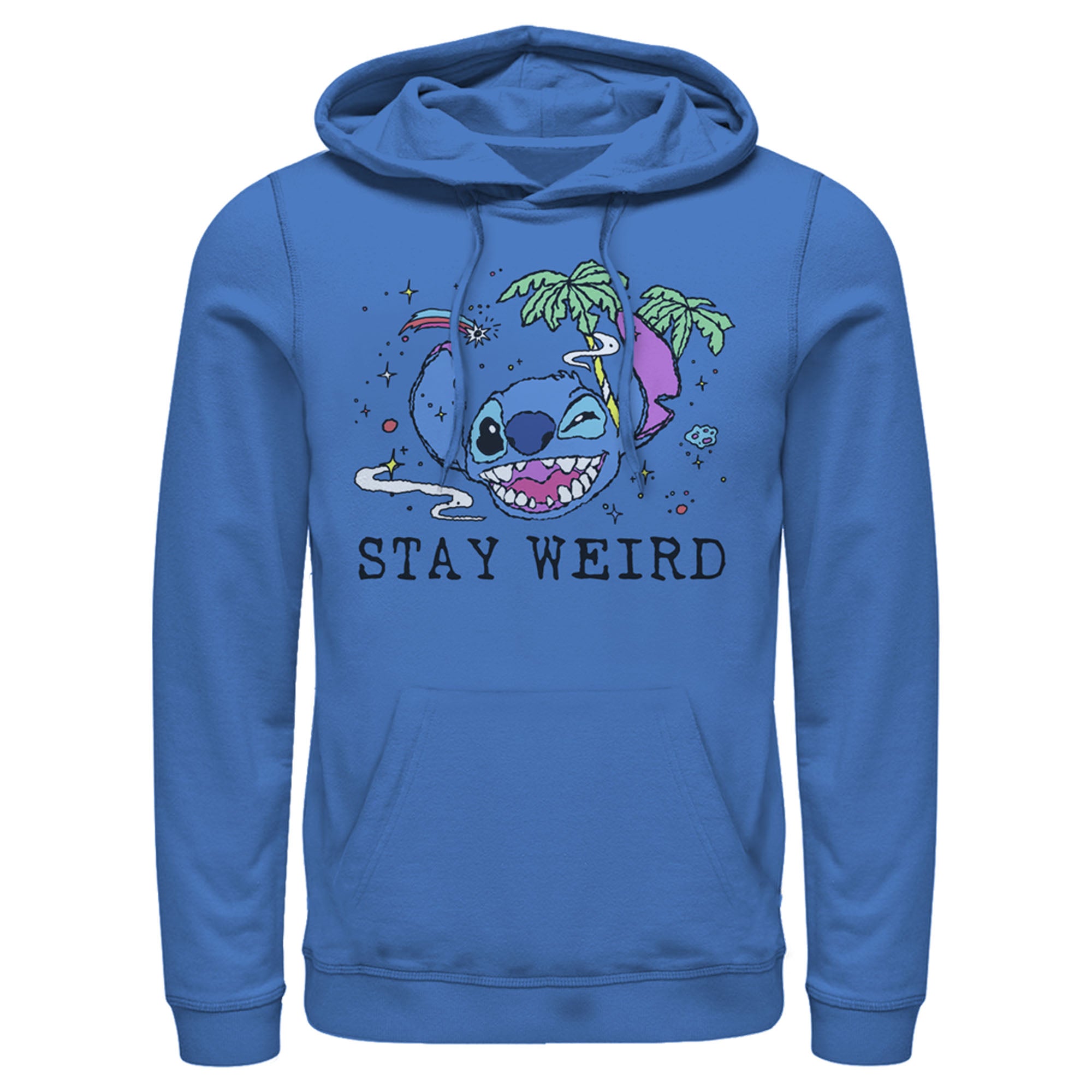 Men’S Lilo & Stitch Stay Weird Pull Over Hoodie