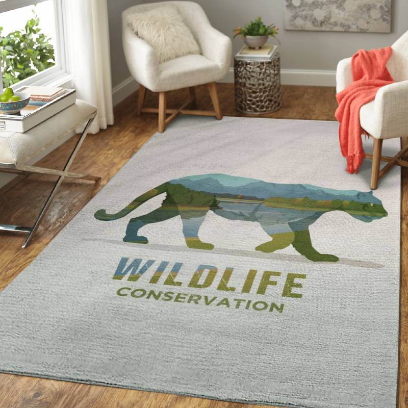 Puma animals of America – Animals Area Rug Carpet