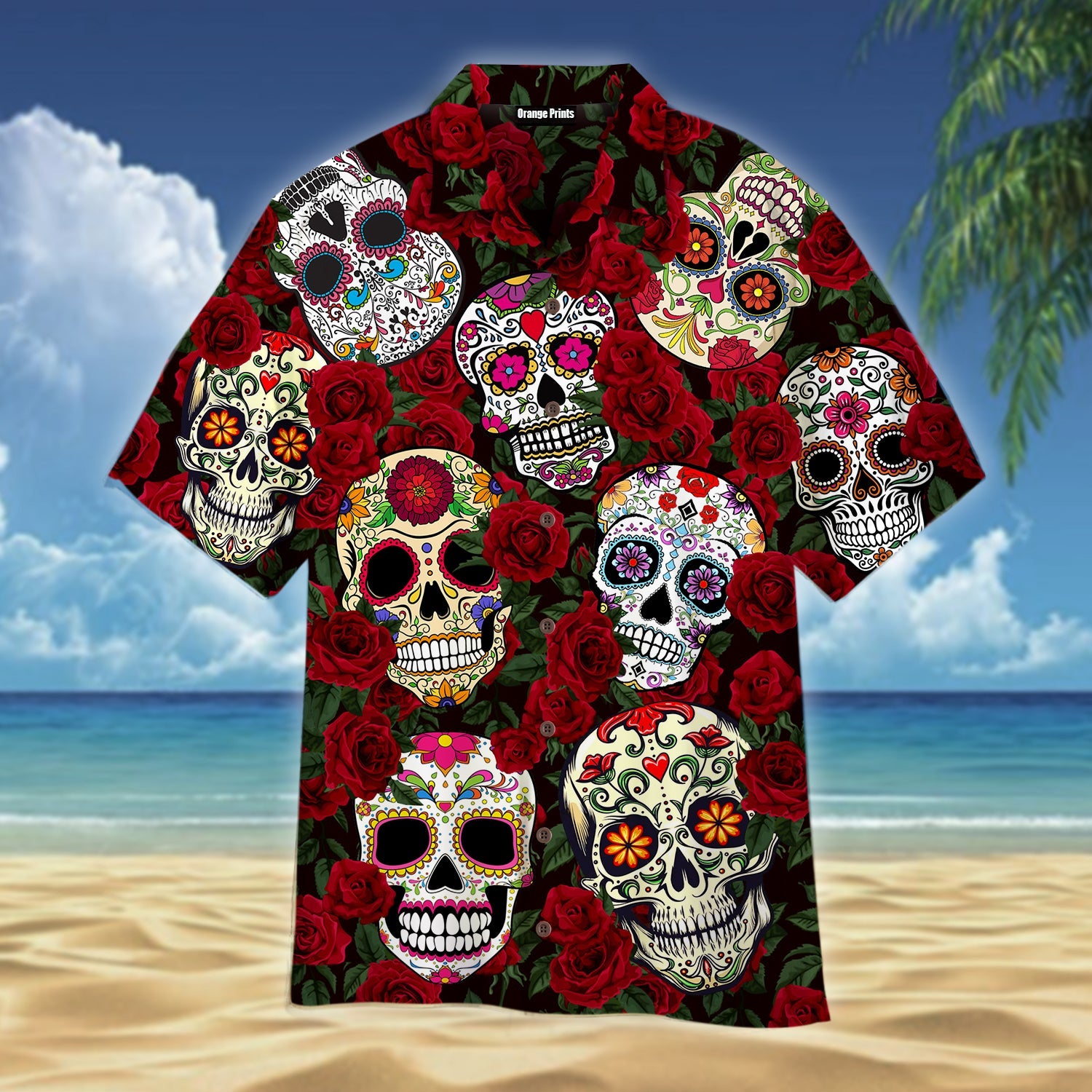 Mexico Roses Sugar Skull Hawaii Shirt For Men Women Adult Ha106230