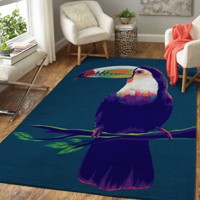 Toucans in Popart – Animals Area Rug Carpet