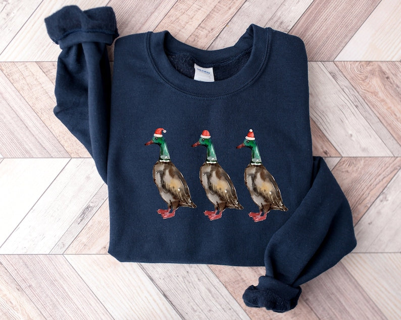 Ducks Lover Animal Christmas Sweatshirt 2D