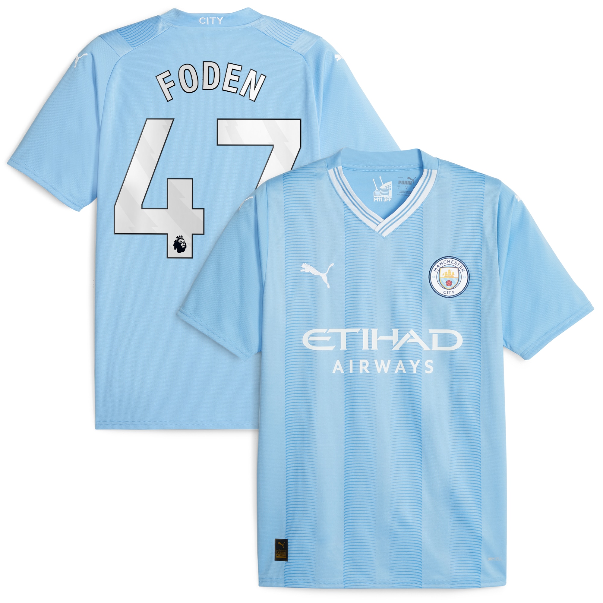 Phil Foden Manchester City 2023/24 Home Replica Player Jersey – Sky Blue