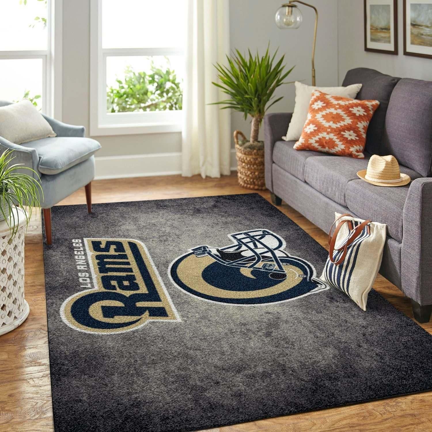 Football Team Los Angeles Rams Area Rug Football Home Decor – Homebeautyus