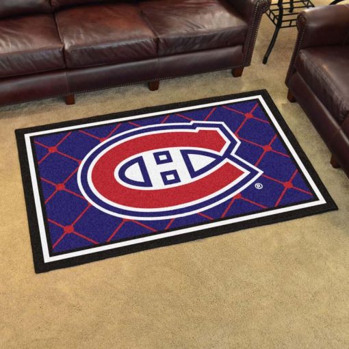 Montreal Canadiens Logo Custom Area Rug Carpet Full Sizes Home Living Rugs Carpet Decor