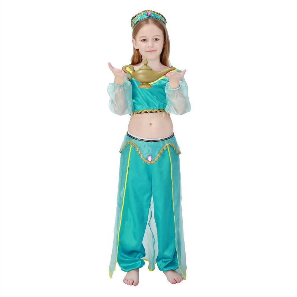 2022 Women’s girls Halloween Cosplay Party Belly Dance Aladdin Princess Jasmine Costume Adults fashion costumes for women Dress alx