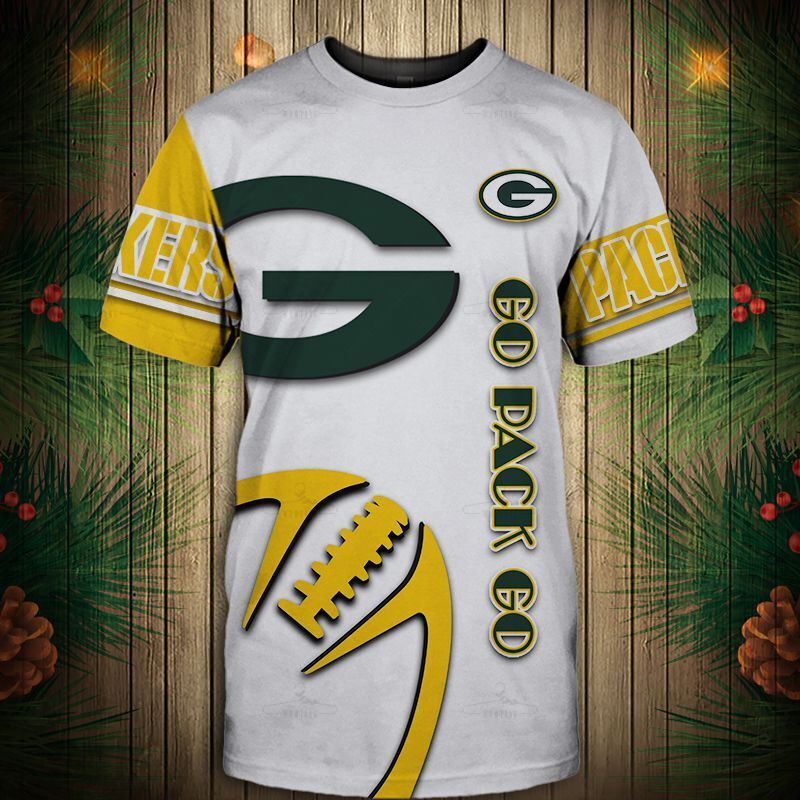 Green Bay Packers T-Shirt Graphic Balls Gift S