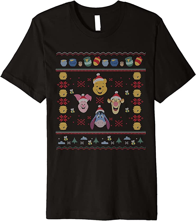 Winnie the Pooh Ugly Christmas Sweater Premium T-Shirt