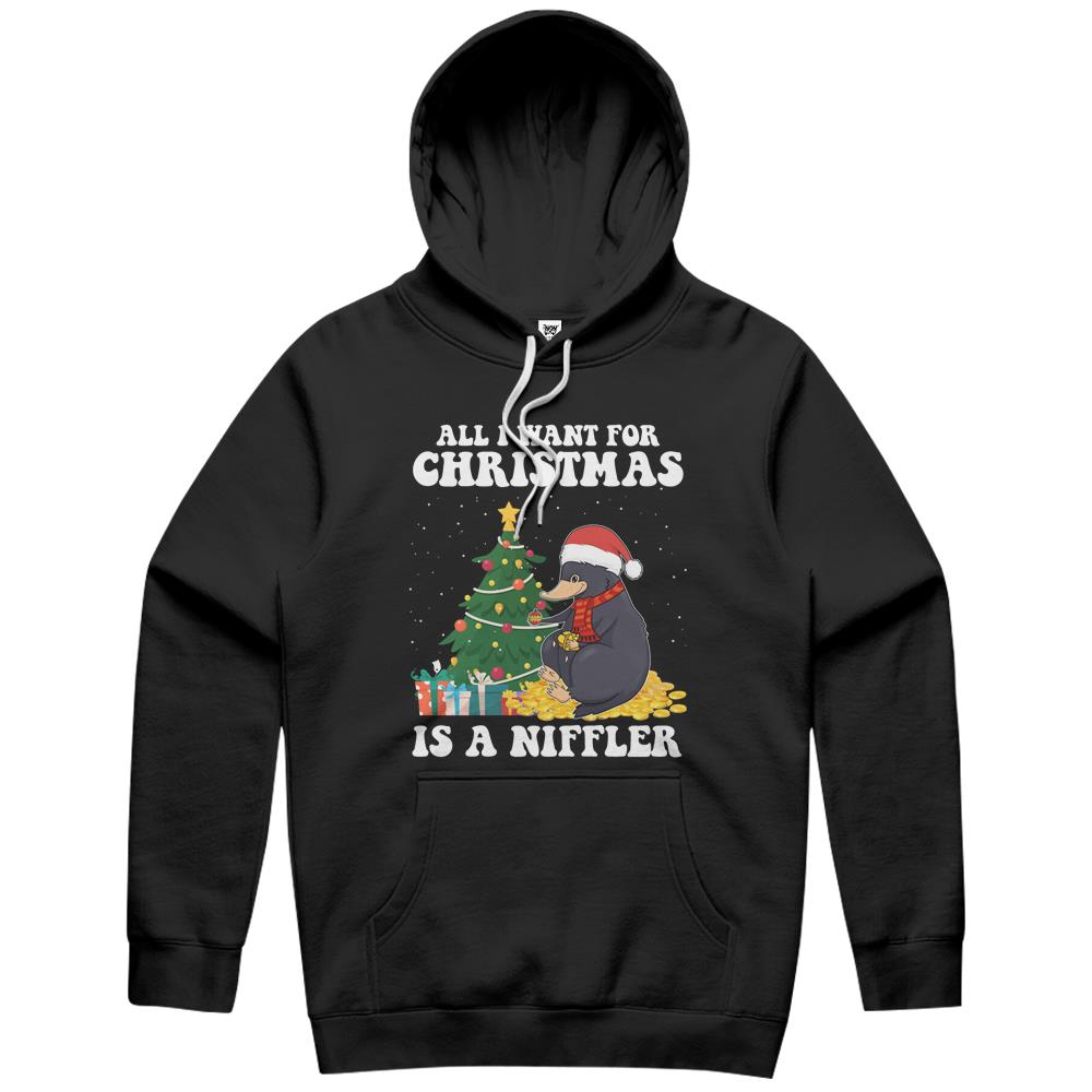 All I Want For Christmas Is A Niffler Cute Pajamas Merry Christmas Hoodie