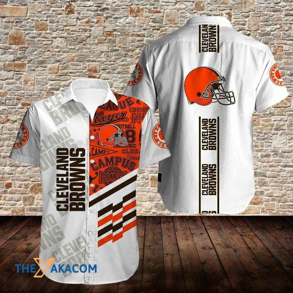 Cleveland Browns Helmet Gift Nfl Fan For Short Sleeve Hawaii Shirt Ha58274