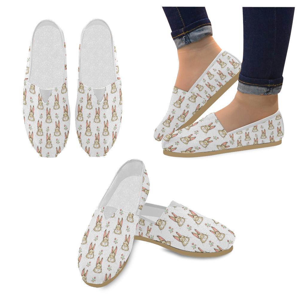 Rabbit Pattern Print Design Rb09 Women Casual Shoes