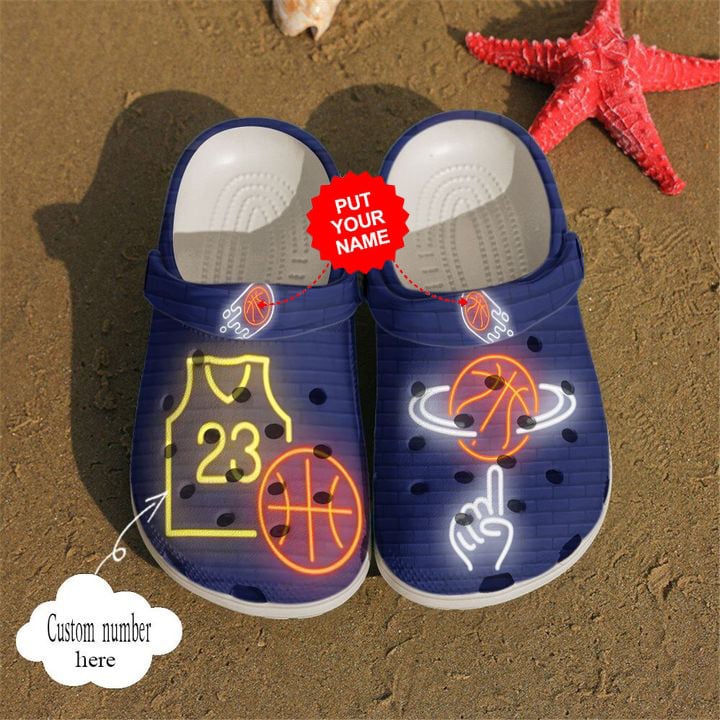 Basketball Crocss – Basketball Personalized Neon Clog Shoes