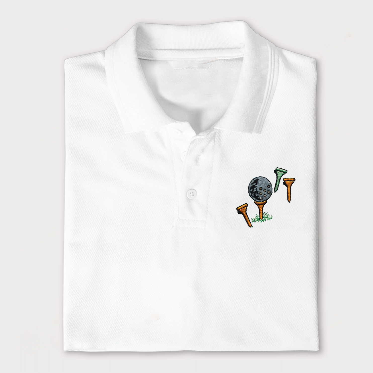 Golf Ball & Tees Embroidery Polo Shirts For Women Or Men, Perfect Gift For Golf Lover