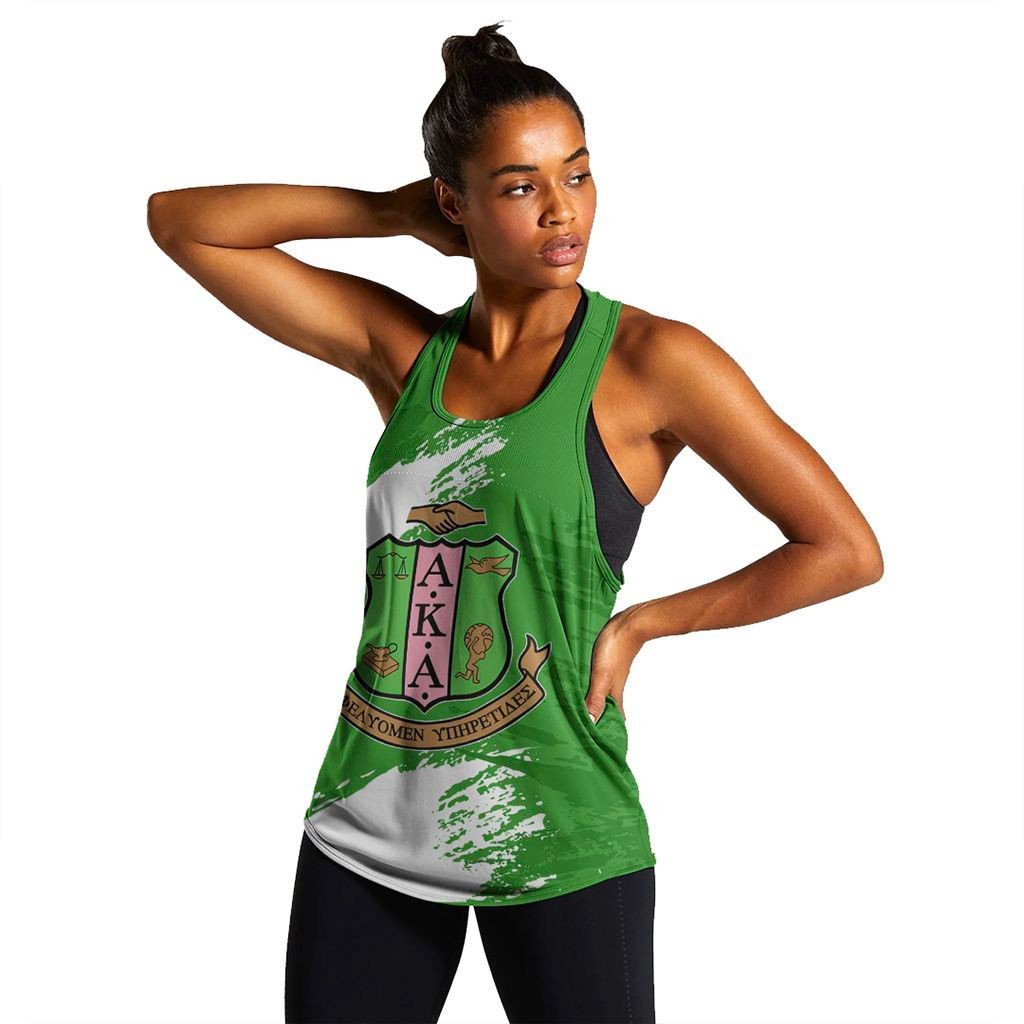 Wonder Print Tank Top Tank Top – Alpha Kappa Alpha Nineteen Women’S Racerback Tank